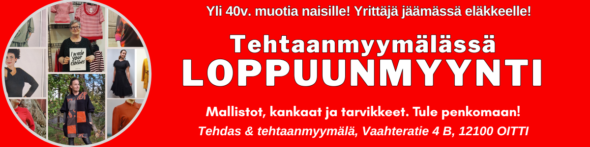 Tehtaanmyymälä loppuunmyynti